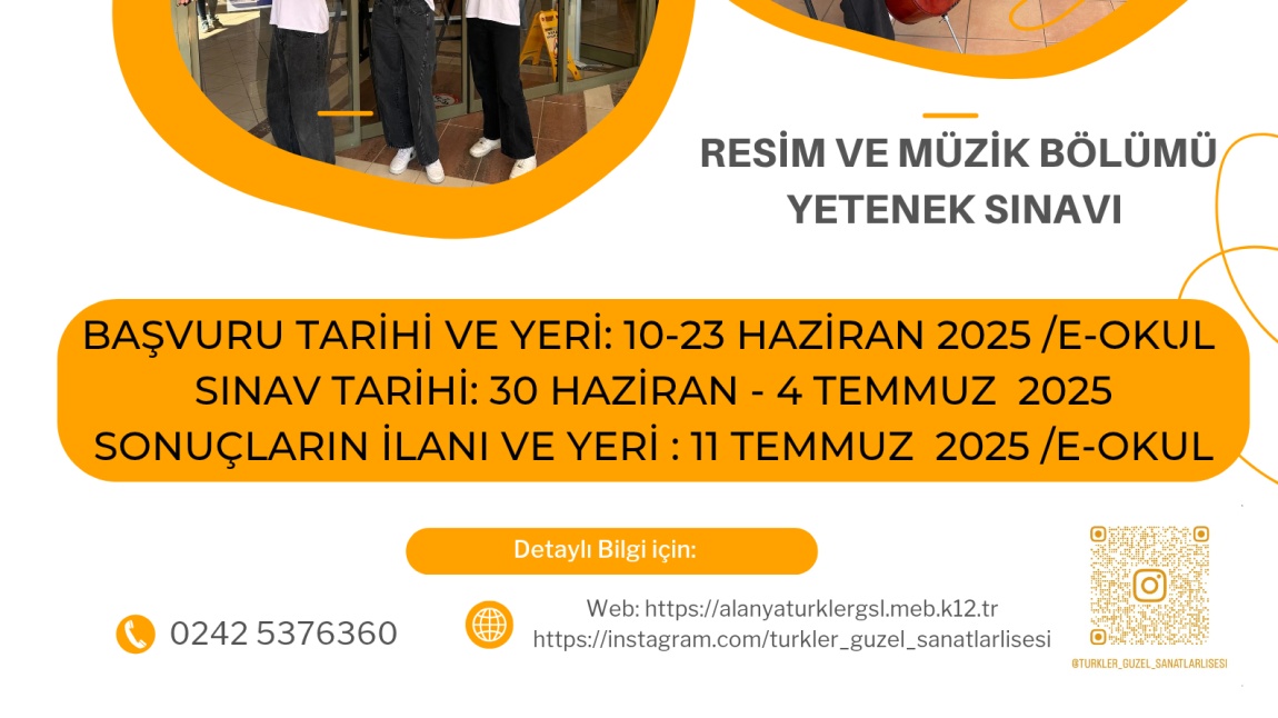 Resim ve müzik bölümü yetenek sınavı başvuru
